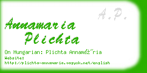 annamaria plichta business card